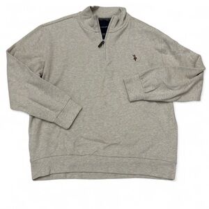 US Polo Assn Gray Quarter-Zip Pullover